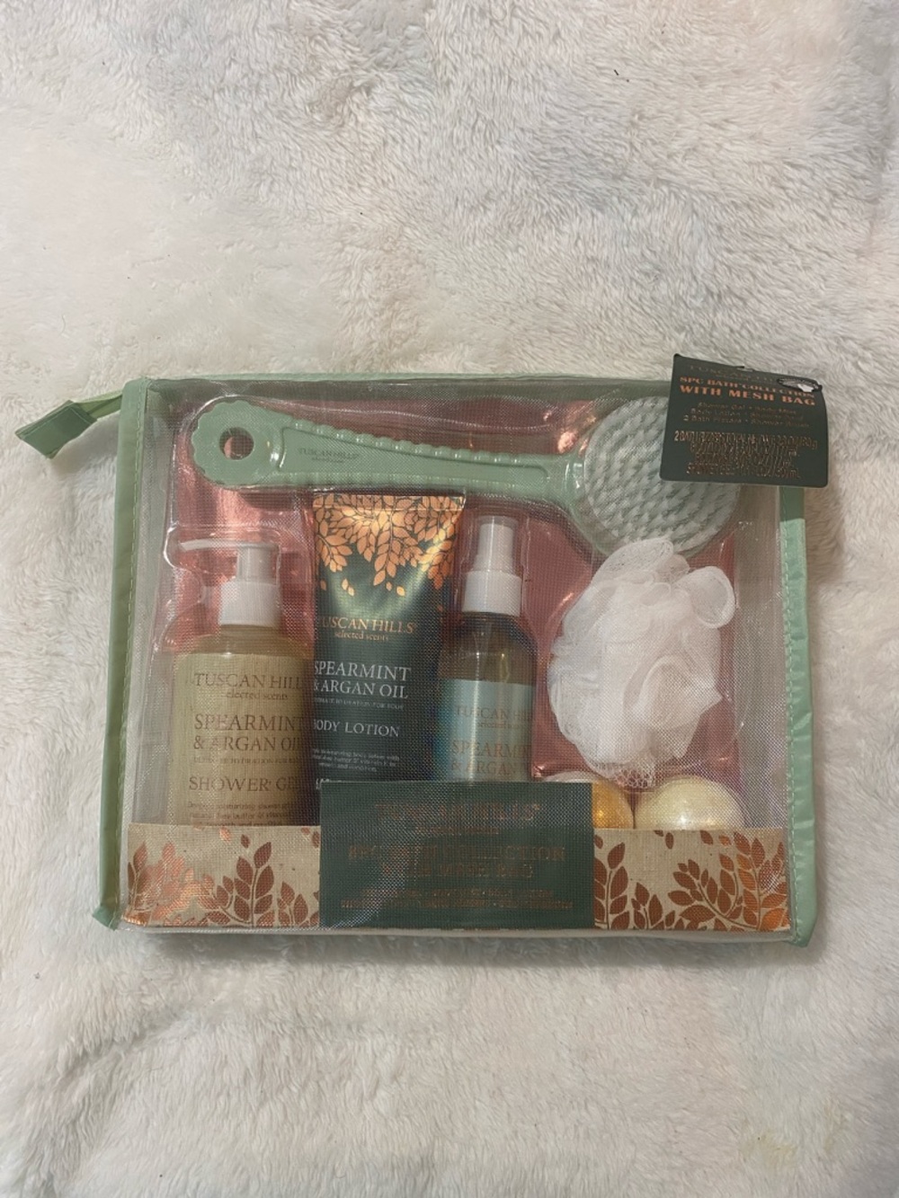 🆕 Tuscan Hills Spearmint & Argan Oil 8 Piece Bath & Body Gift Set ✨